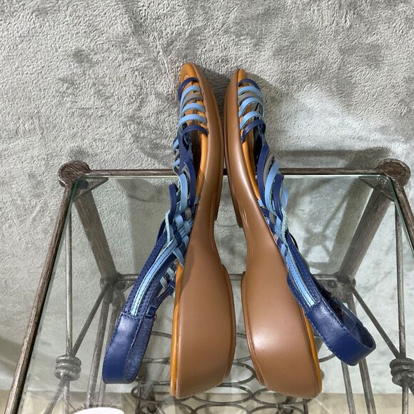 Coldwater Creek Wedge Sandals women’s size 11 Blue walk with me - Picture 11 of 12